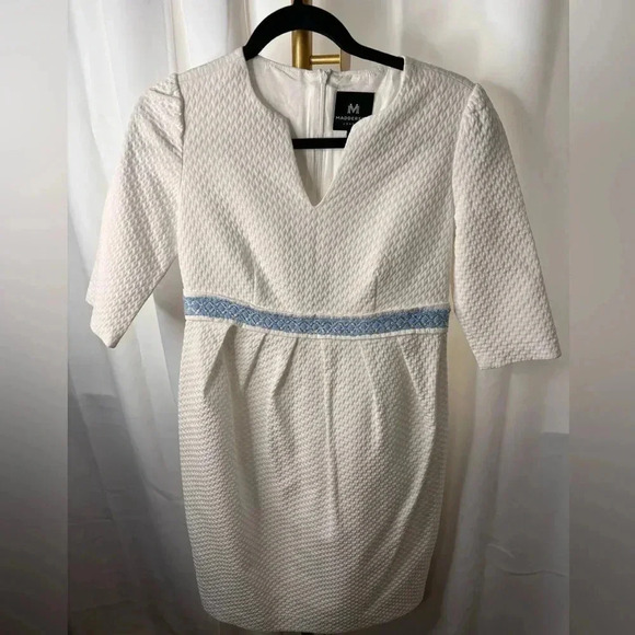 Madderson London Maternity Dress in White & Blue Nordstrom xs - Picture 1 of 3
